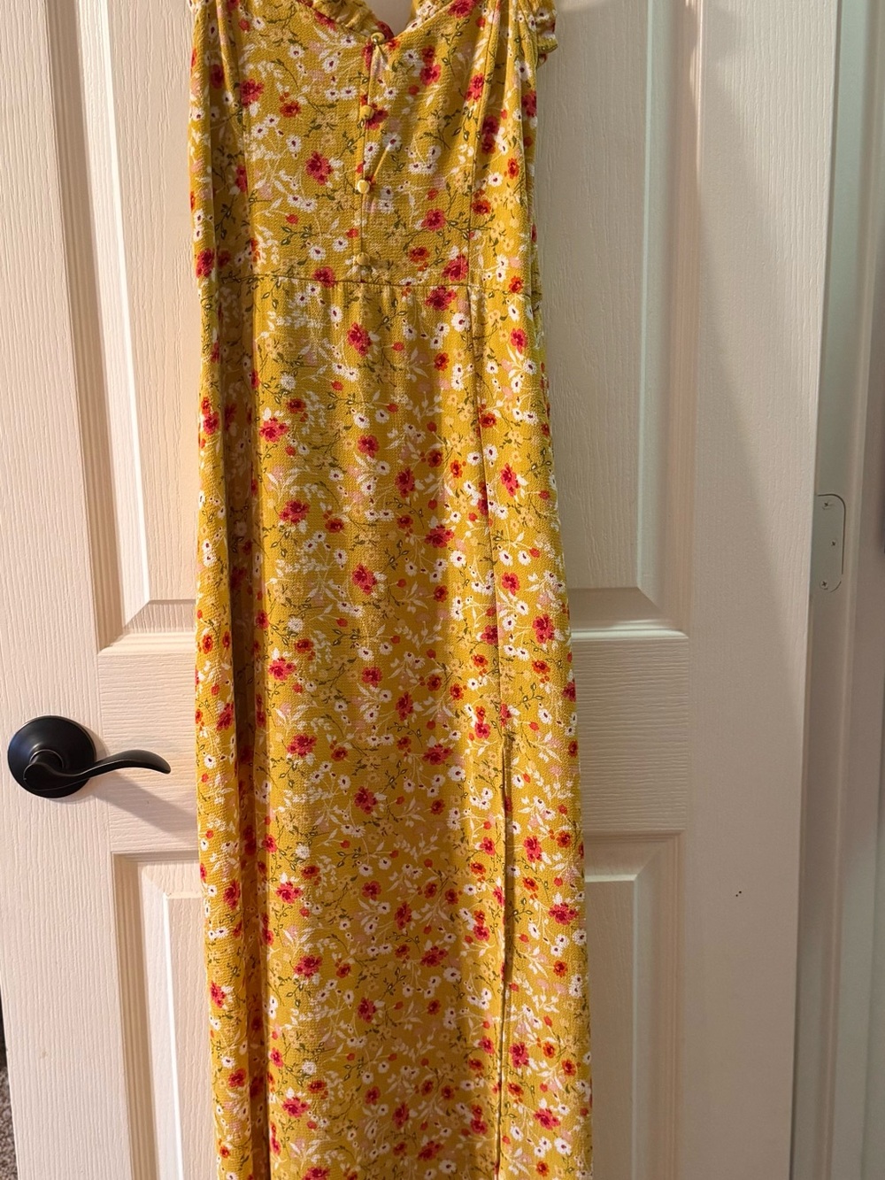 Altar'd State Yellow Floral Maxi Dress